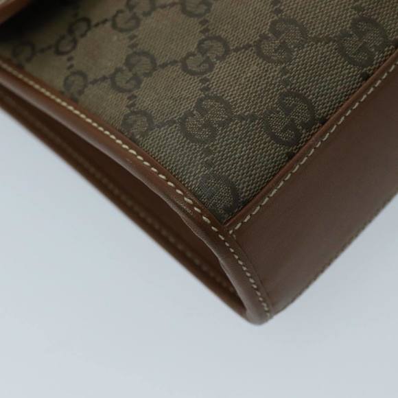 GUCCI GG Canvas Shoulder Bag Beige Gold Auth ep6167 - Picture 14 of 16